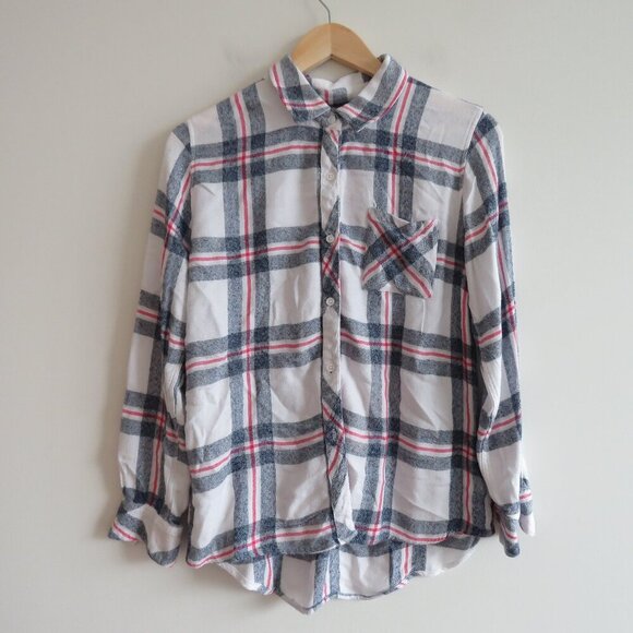 RAILS Hunter Red White Blue Melange Plaid Button Down Shirt Casual - Size S - Picture 2 of 14